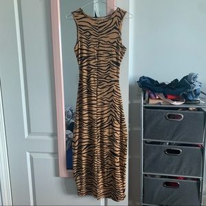Fashion Nova Tiger Design Bodycon Dress BNWOT